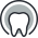 Tooth with halo icon